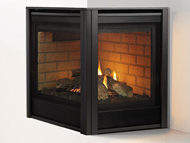 Heat N Glo Corner Series Multi-Side Gas Fireplace