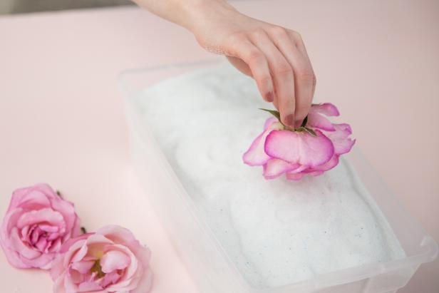 silica, dried flower, preservation