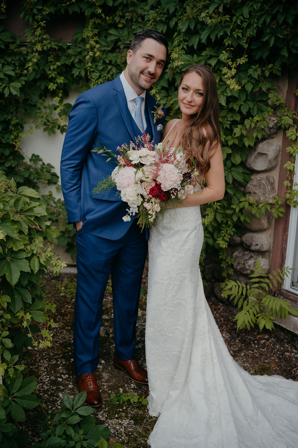ny brides. ny wedding, brotherhood winery, rustic, rustic wedding, romantic, romantic wedding, ct floral design, floral design, washingtonville ny, winery wedding, bridal bouquet, grooms boutonniere, bouquet, bridal couple