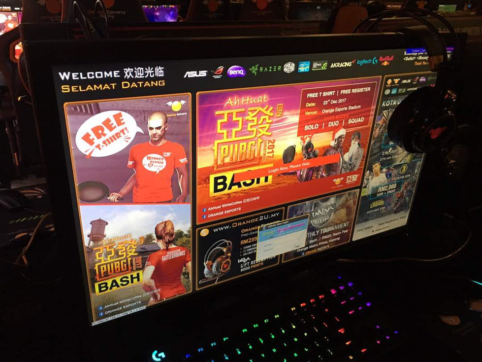 Promotional ads on the company's computer display in all their branches