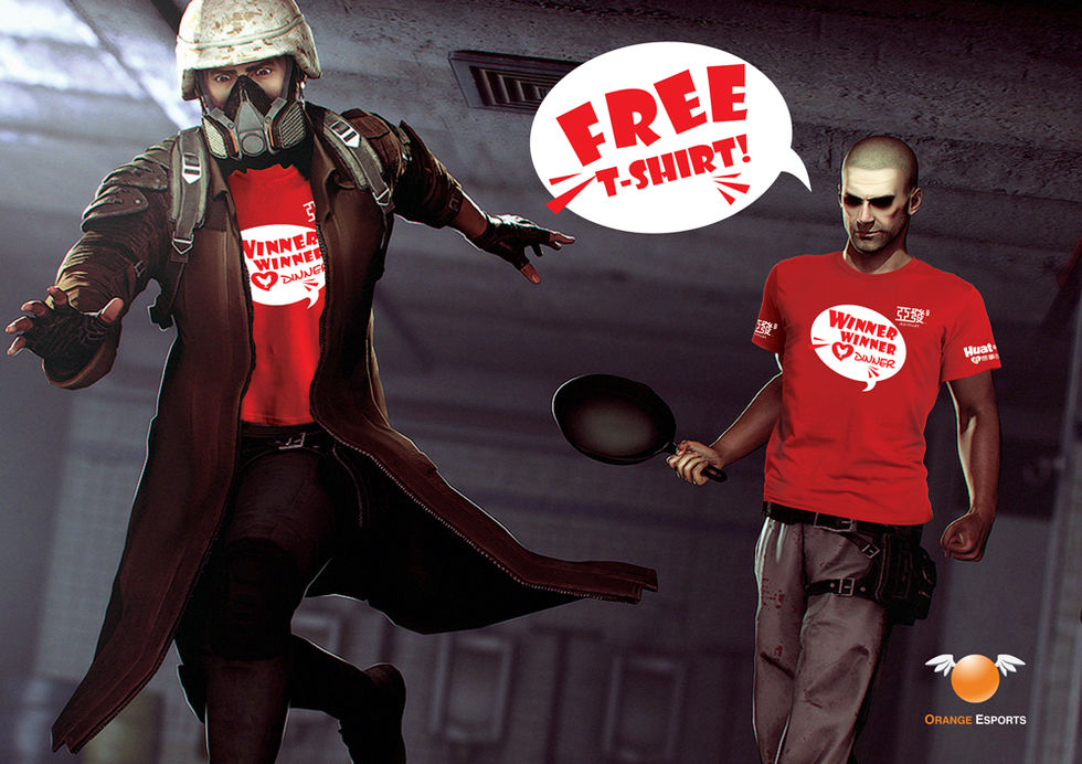 T shirt promotion on some of the PUBG characters 