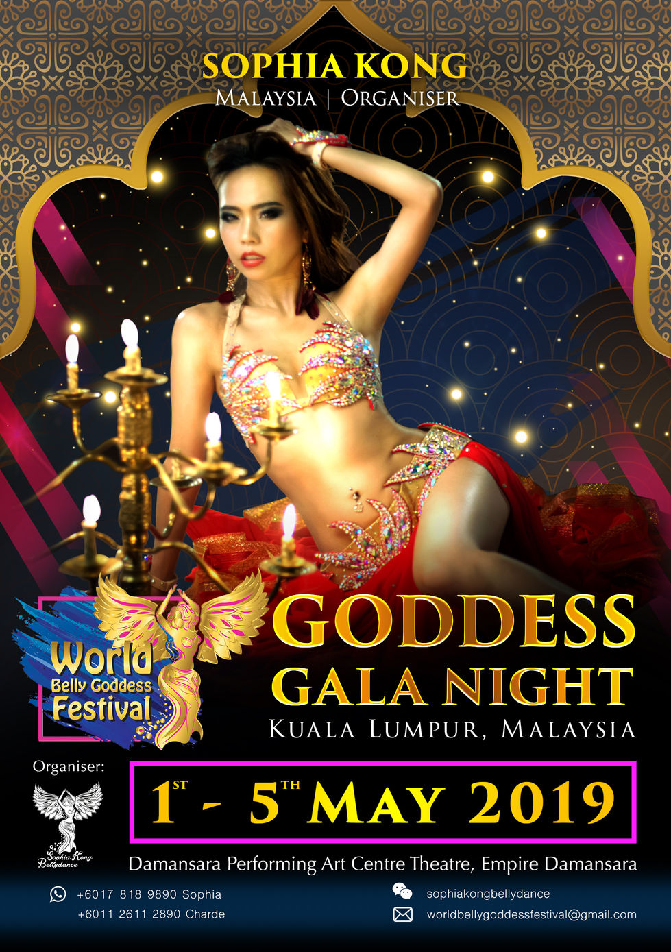 Poster design -Sophia Kong, also the organizer and owner of Sophia Kong dance academy.