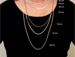 The correct length of a necklace