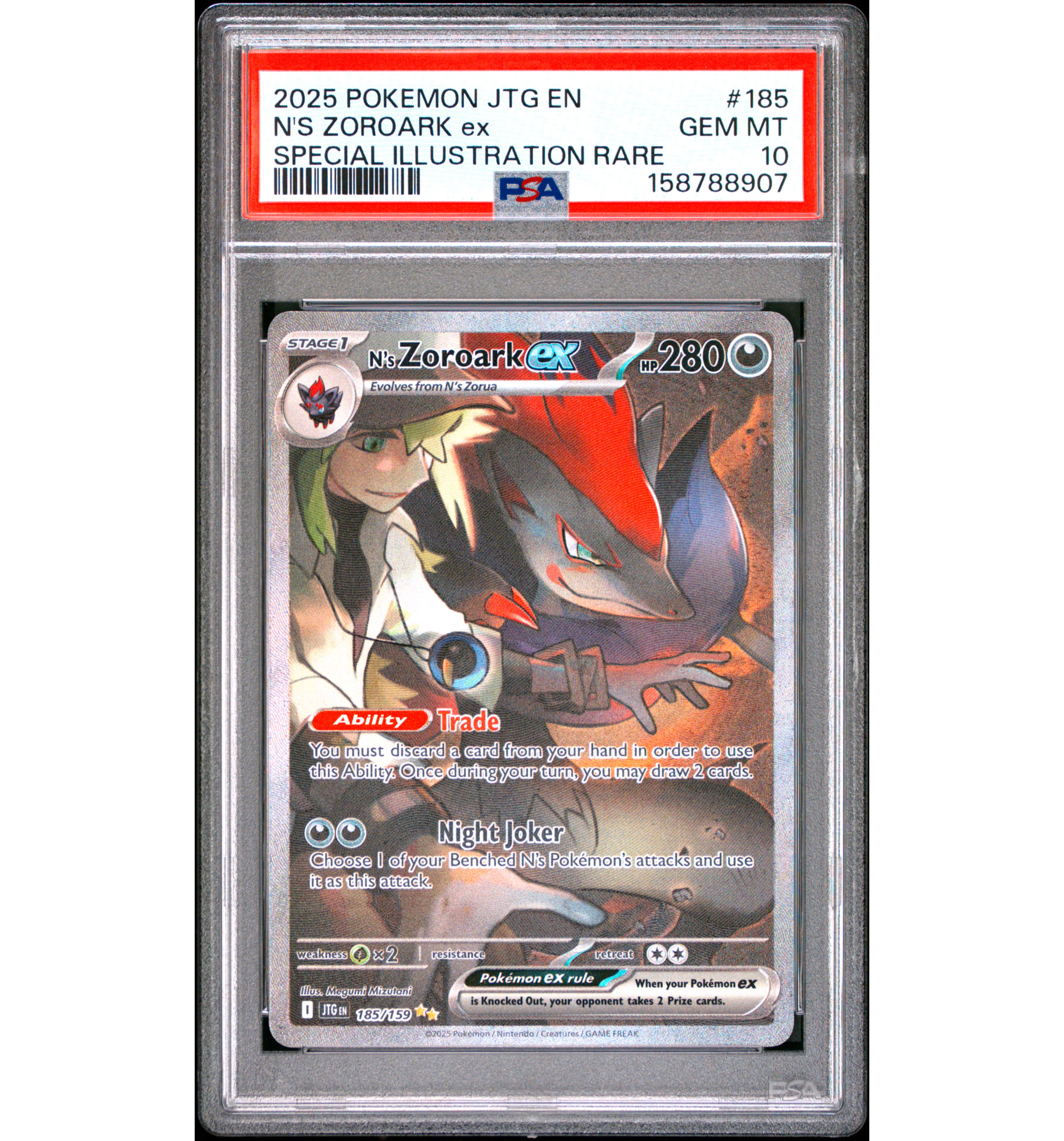 N's Zoroark ex Journey Together PSA 10 | G20