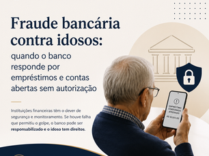 Fraude bancária contra idosos: quando o banco responde por empréstimos e contas abertas sem autorização