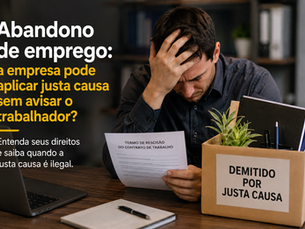 Abandono de emprego: a empresa pode aplicar justa causa sem avisar o trabalhador?