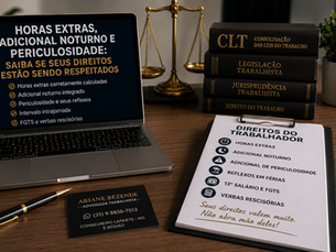 Horas extras, adicional noturno e periculosidade: muitos trabalhadores recebem valores menores do que deveriam