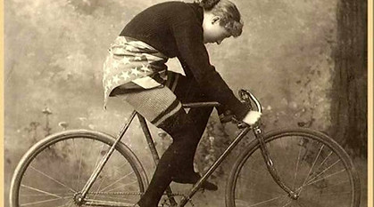 Women with Their Bicycles From the 19th