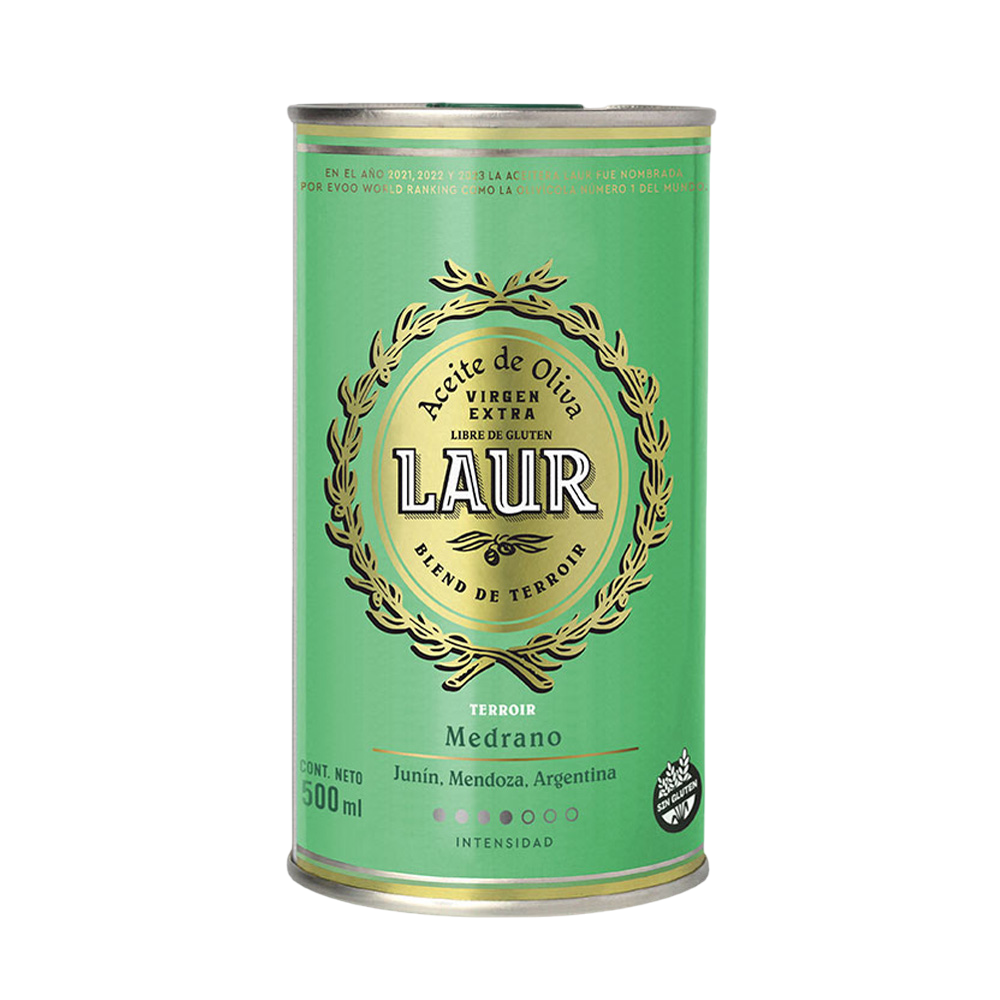 ACEITE DE OLIVA VIRGEN EXTRA LAUR LATA MEDRANO BLEND DE TERROIR x500ml