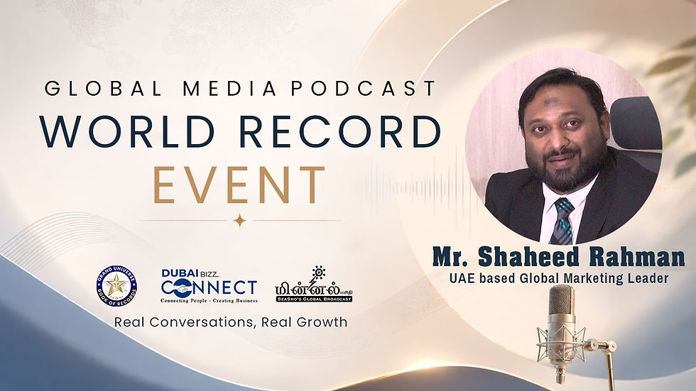 Mr. Shaheed Rahman | Global Marketing Leader 