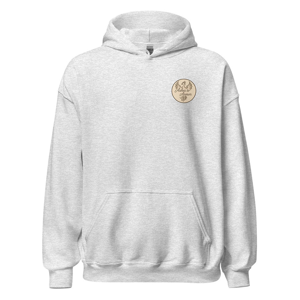 Thumbnail: Unisex Hoodie: Ashes to Armor