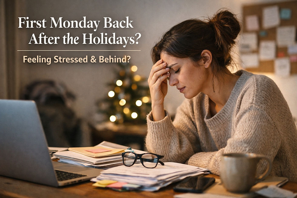 First Monday Back After the Holidays: How to Cope With Stress & Feeling Behind
