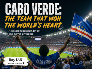 Cabo Verde World Cup supporters celebrate in a packed stadium while waving the Cabo Verde flag, symbolizing resilience, joy, hope, and the team that won the world’s heart.
