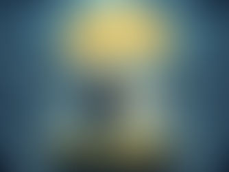 A calm penguin in a business suit standing on a dry island under a glowing yellow umbrella, representing emotional boundaries and nervous system regulation while a storm of office stress swirls around.