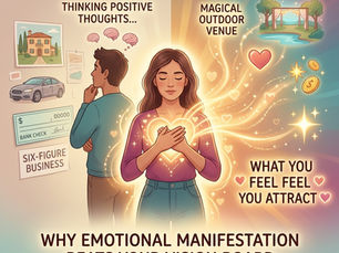 A calming illustration representing the power of emotional manifestation and nervous system regulation to attract true abundance.