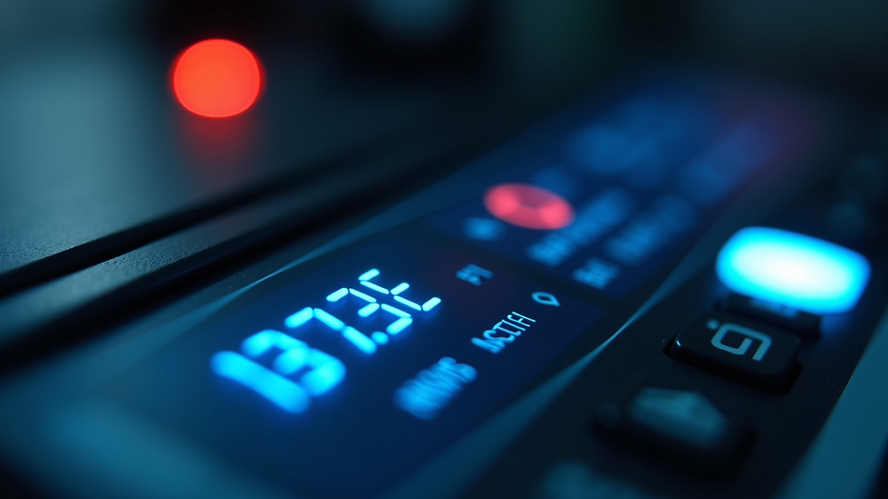 close-up view of laser machine control panel showing power settings