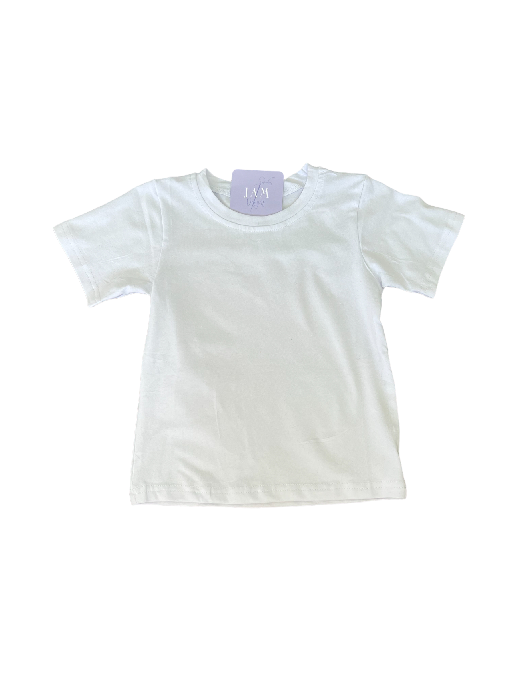 Unisex White Short Sleeve Shirt