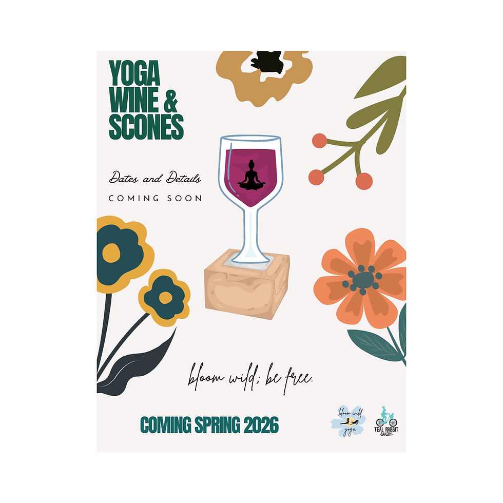 Yoga, Wine, & Scones