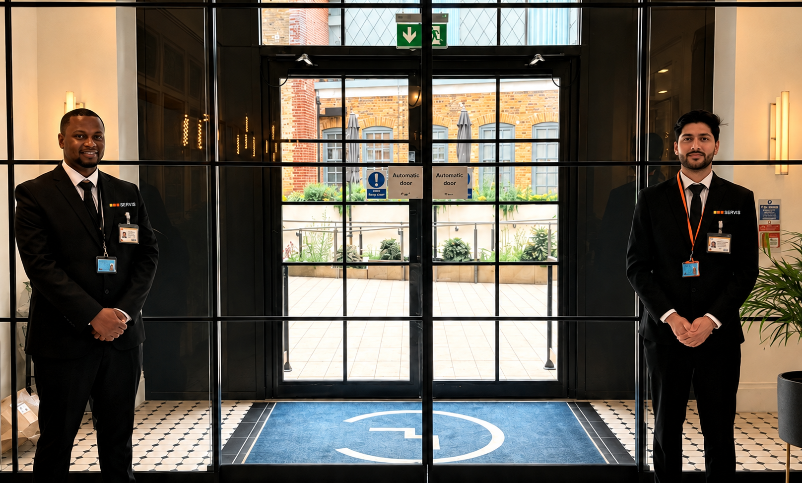 Servis front of house colleagues at Brama Hotel with updated embroidered branding
