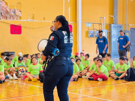 Participa Policía Estatal en campamentos de verano del Gobierno de Sonora en Hermosillo