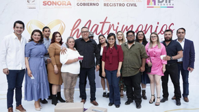 Gobierno de Sonora realiza con éxito el programa de Matrimonios Colectivos 2025