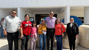 Entregan tinacos y cisternas a familias empalmenses a través de Mariana Trinitaria