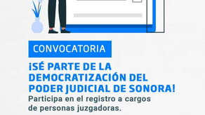 Hoy, último día para registrarse en convocatoria a cargos de personas juzgadoras del Poder Judicial local