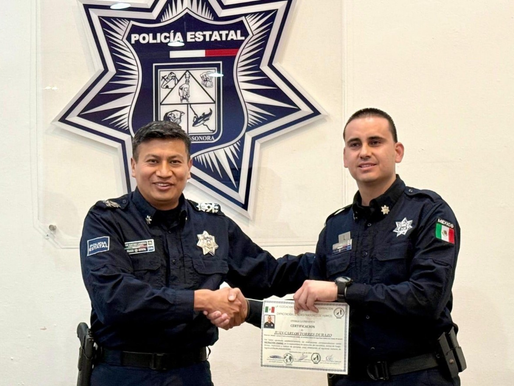 Cuenta Gobierno de Sonora con unidad K-9 de la PESP acreditada internacionalmente
