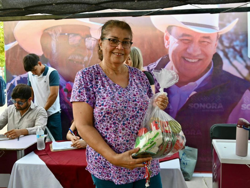 Gobernador Durazo beneficia a familias de la colonia Cuauhtémoc con jornada de “Sonora Atiende”