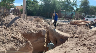 Avanza obra de rehabilitación de drenaje en la Moderna Norte de Empalme