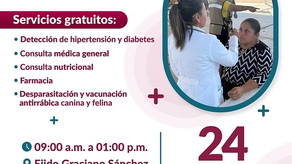 Tendrán Jornada de salud familias del ejido Graciano Sánchez