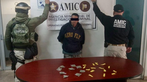 Operativo conjunto AMIC-DEFENSA captura a sujeto con droga en Cajeme
