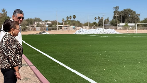Avanza la rehabilitación de la Unidad Deportiva Ángel Castro en Empalme