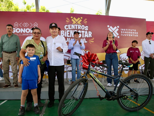 Gobernador Durazo impulsa formación de más de 100 mil niños y jóvenes con Centros de Bienestar
