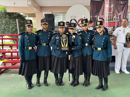 Obtienen alumnas de Cobach Sonora tercer lugar en concurso nacional de escoltas