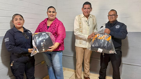 Fortalece alcalde Luis Fuentes a Policía Municipal con entrega de uniformes