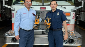 Entrega Patronato equipo de protección personal a Bomberos Guaymas