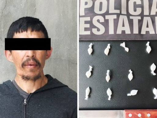 Atiende Policía Estatal reporte por violencia en Nogales y detiene a sujeto con narcótico y arma blanca