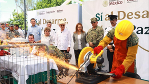 Gobernador Durazo y Bárcena refuerzan estrategia de paz en Cajeme con jornada de desarme y rehabilitación de espacios seguros