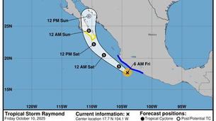 Gobierno de Sonora alerta por posibles lluvias intensas este fin de semana