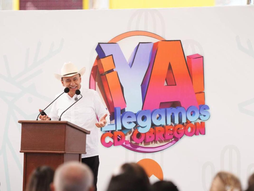 Gobernador Durazo beneficia a cajemenses con nuevo transporte, modernización de calles e internet