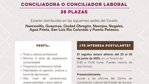 Inicia registro para convocatoria de personas conciliadoras laborales en Sonora