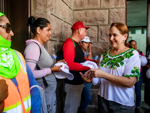 Platica doctora Karla Córdova González con personal del empleo temporal