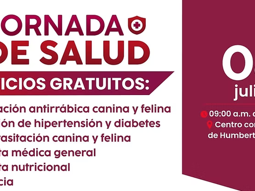 Habrá Jornada de Salud en Centro Comunitario del sector Humberto Gutiérrez