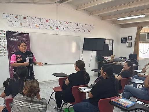 Sensibiliza Gobierno de Sonora a madres de familia y estudiantes sobre prevención de violencia en Molino de Camou