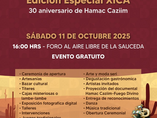 Gobierno de Sonora invita al Festival Xepe an Cöicoos Edición Especial XICA en el Bosque Urbano La Sauceda