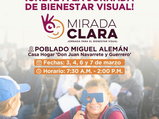 Anuncia Gobierno de Sonora Jornada Visual “Mirada Clara 2025”