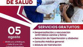 Invita Ayuntamiento de Guaymas a la Jornada de salud en las Golondrinas