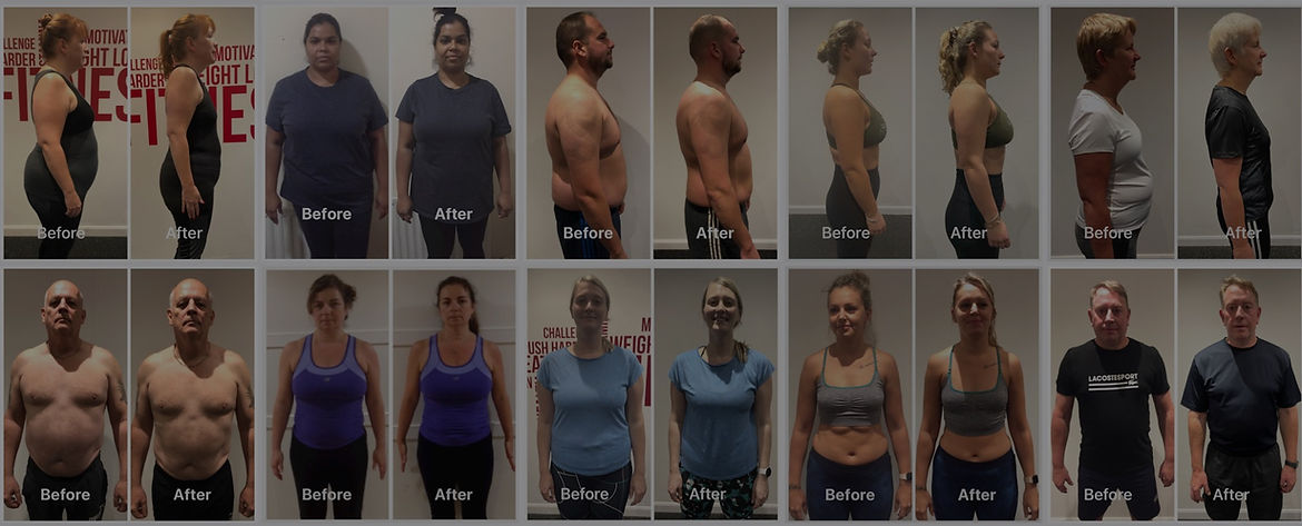 Cronk Fitness collage showing different before and after weight loss pictures