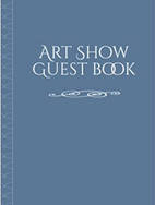 Blue Art Show Guest Book cover